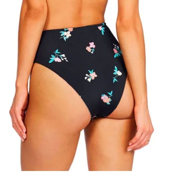 Billabong Maui Rider Tropic Time Bottom Sz S/8 Reversable High Waist - Picture 3 of 8